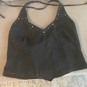 Authentic Harley Davidson Halter Neck Tie 100% polyester Harley emblem on back